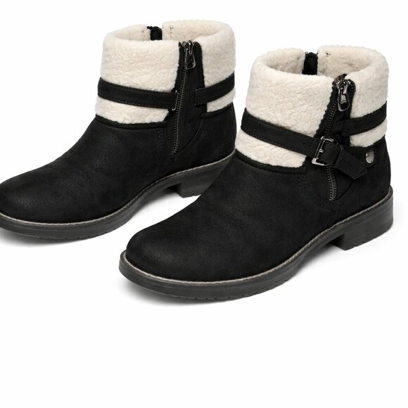 Liz Claiborne Shoes - Liz Claiborne Black Zip Ankle Boots Booties Size 6